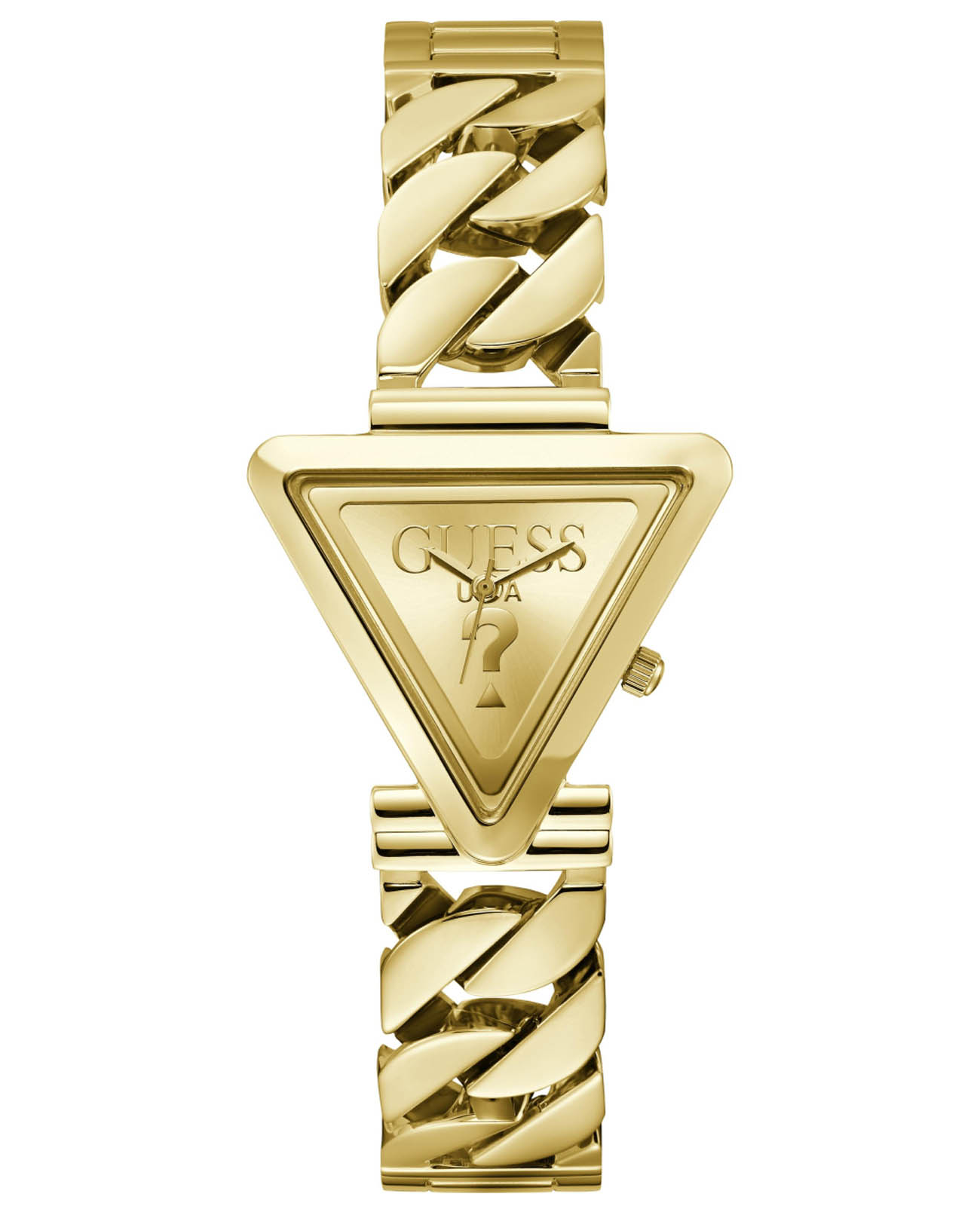 Guess Guess Trend GW0859L2  GW0859L2 кварцевые женские часы золотой циферблат, браслет нержавеющая сталь с ip-покрытием — вид спереди