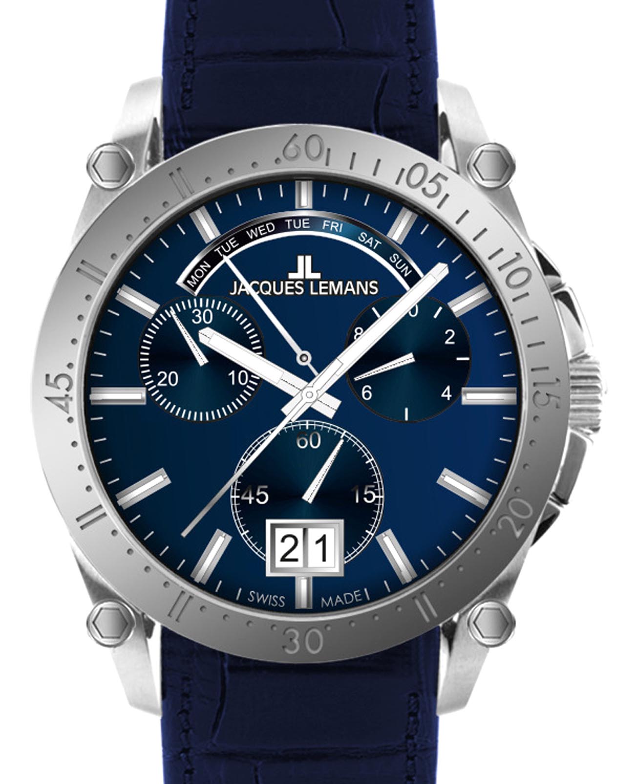 Jacques Lemans Jacques Lemans Derby 1-2198C , наручные мужские часы фото под углом