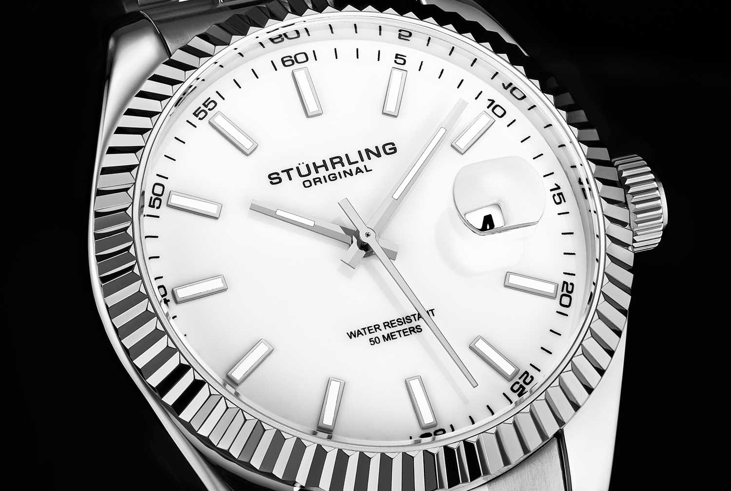 Оригинальные часы Stuhrling Stuhrling Symphony 3935.1 кварцевые калибр механизма  общий вид