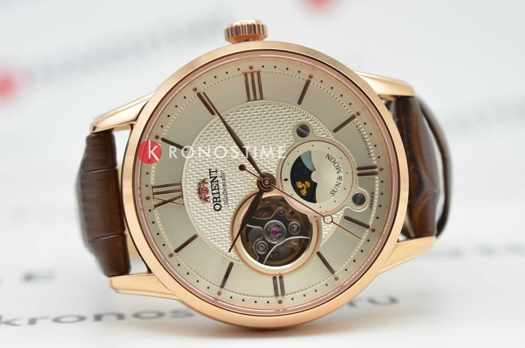 Orient Orient Sun & Moon RA-AS0002S (RN-AS0002S) мужские часы белый циферблат на запястье