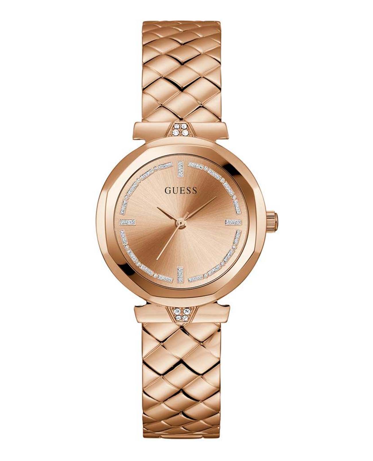 Guess Guess Dress GW0613L3  GW0613L3 кварцевые женские часы золотой циферблат, браслет нержавеющая сталь с pvd-покрытием — вид спереди