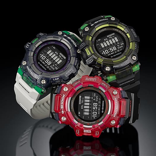 Casio Casio G-Shock GBD-100SM-1E электронные мужские часы часы крупный план черный циферблата