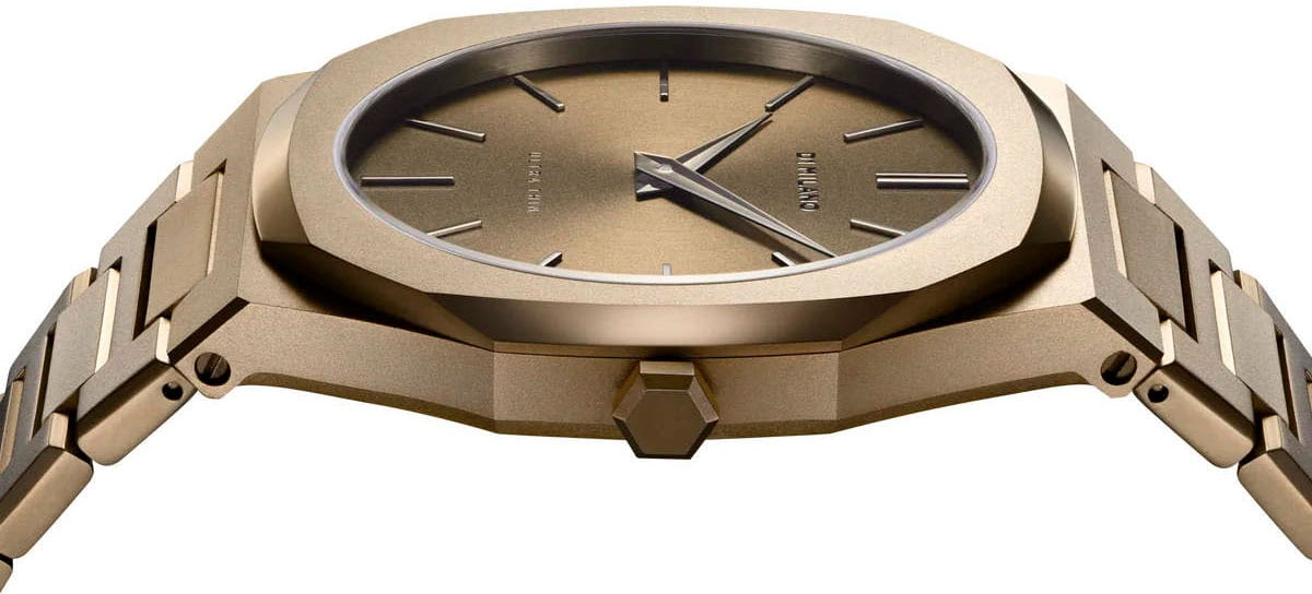 D1 Milano D1 Milano Ultra Thin UTBJ36,  италия мужские часы на браслете нержавеющая сталь с pvd-покрытием боковой вид