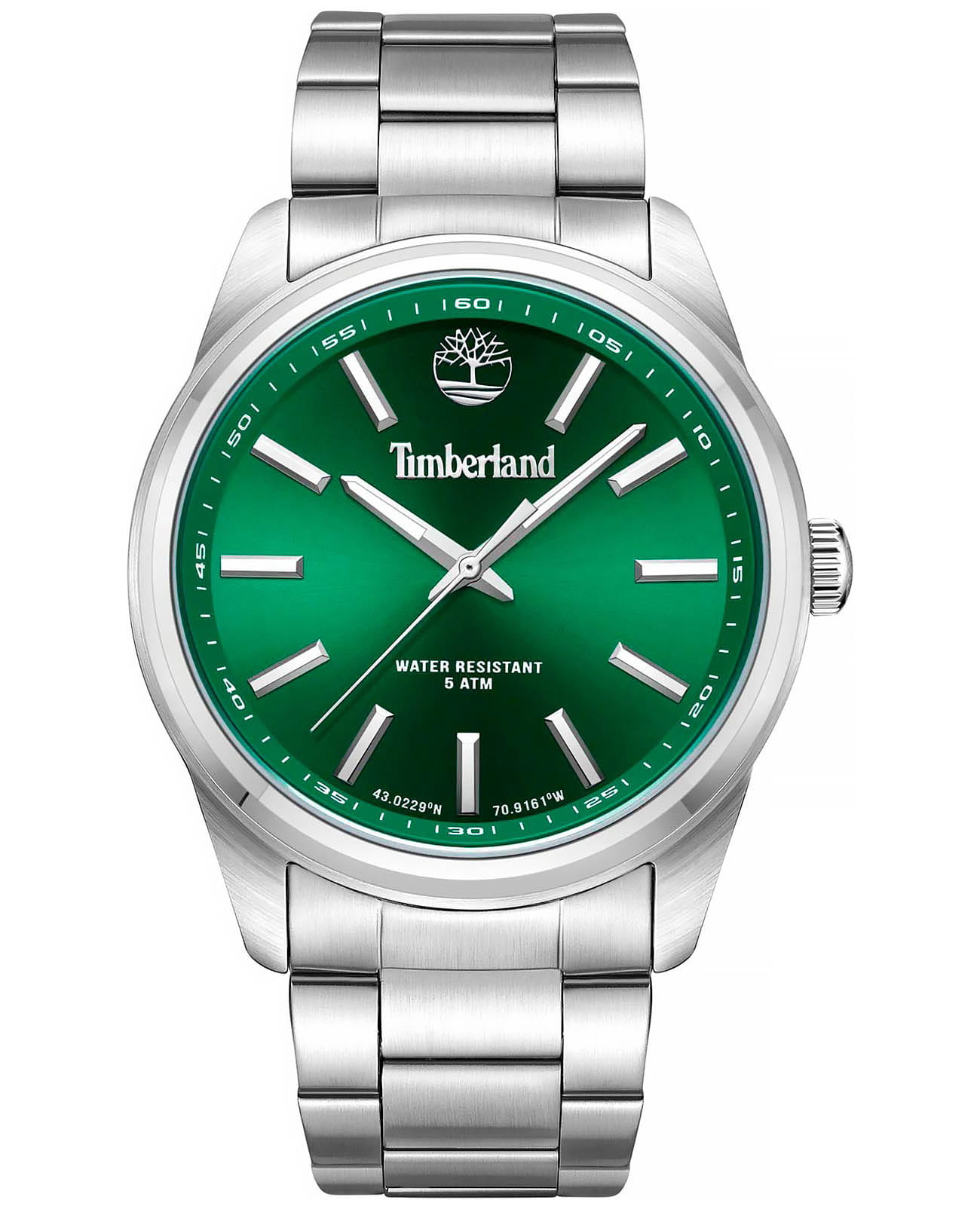 Timberland Timberland Northbridge TDWGG0010806  TDWGG0010806 кварцевые мужские часы синий циферблат, браслет нержавеющая сталь — вид спереди