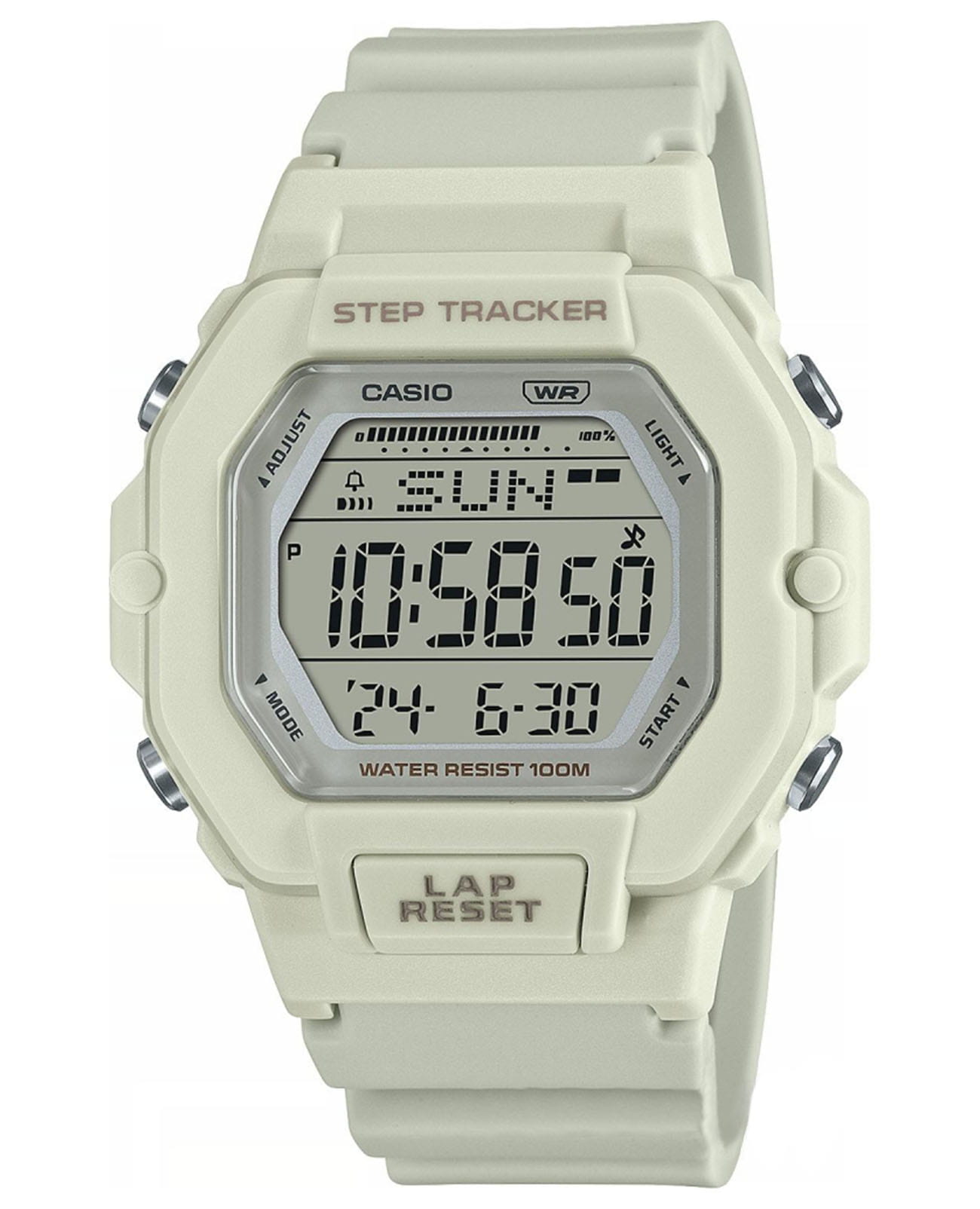 Casio Casio Digital LWS-2200H-8AVEF  LWS-2200H-8AVEF кварцевые мужские часы  циферблат, браслет пластик — вид спереди
