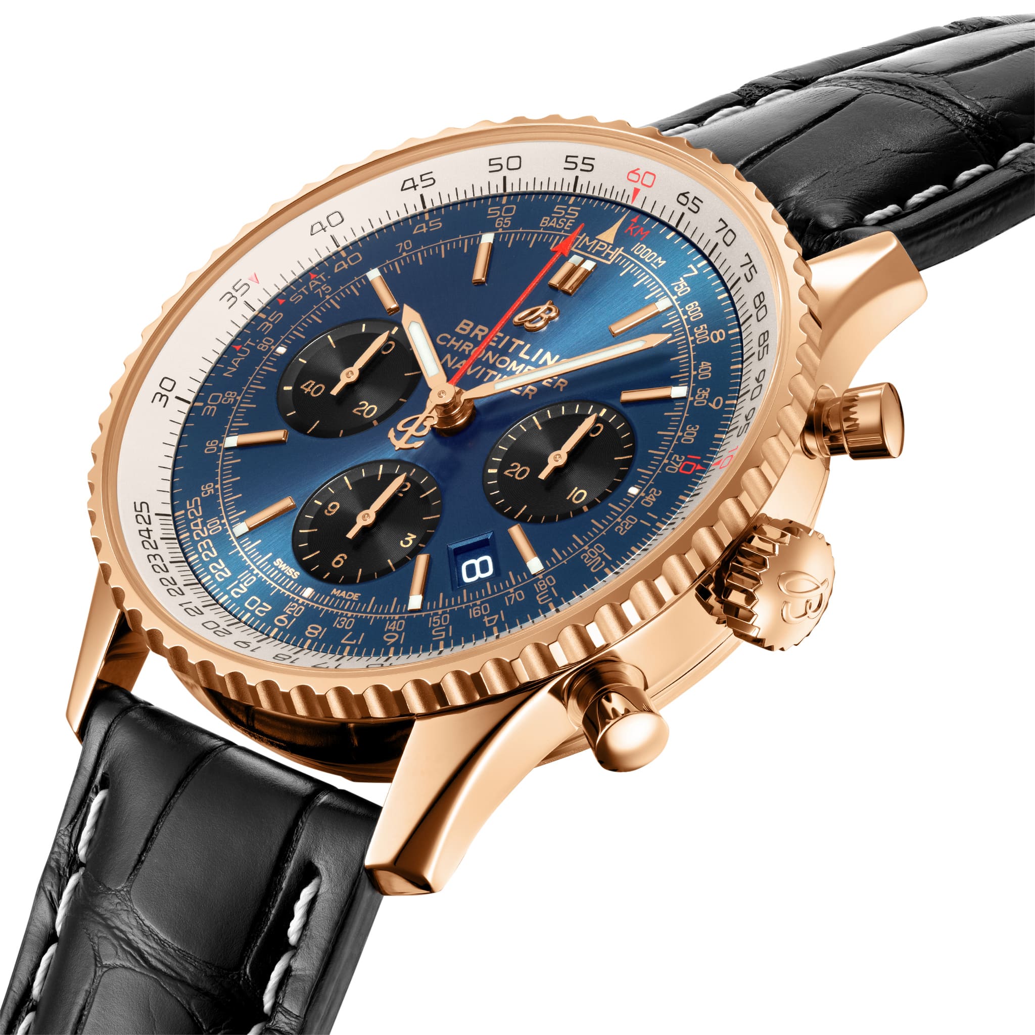 Breitling Breitling Navitimer B01 Chronograph 43 RB0121211C1P1 , наручные мужские часы фото под углом