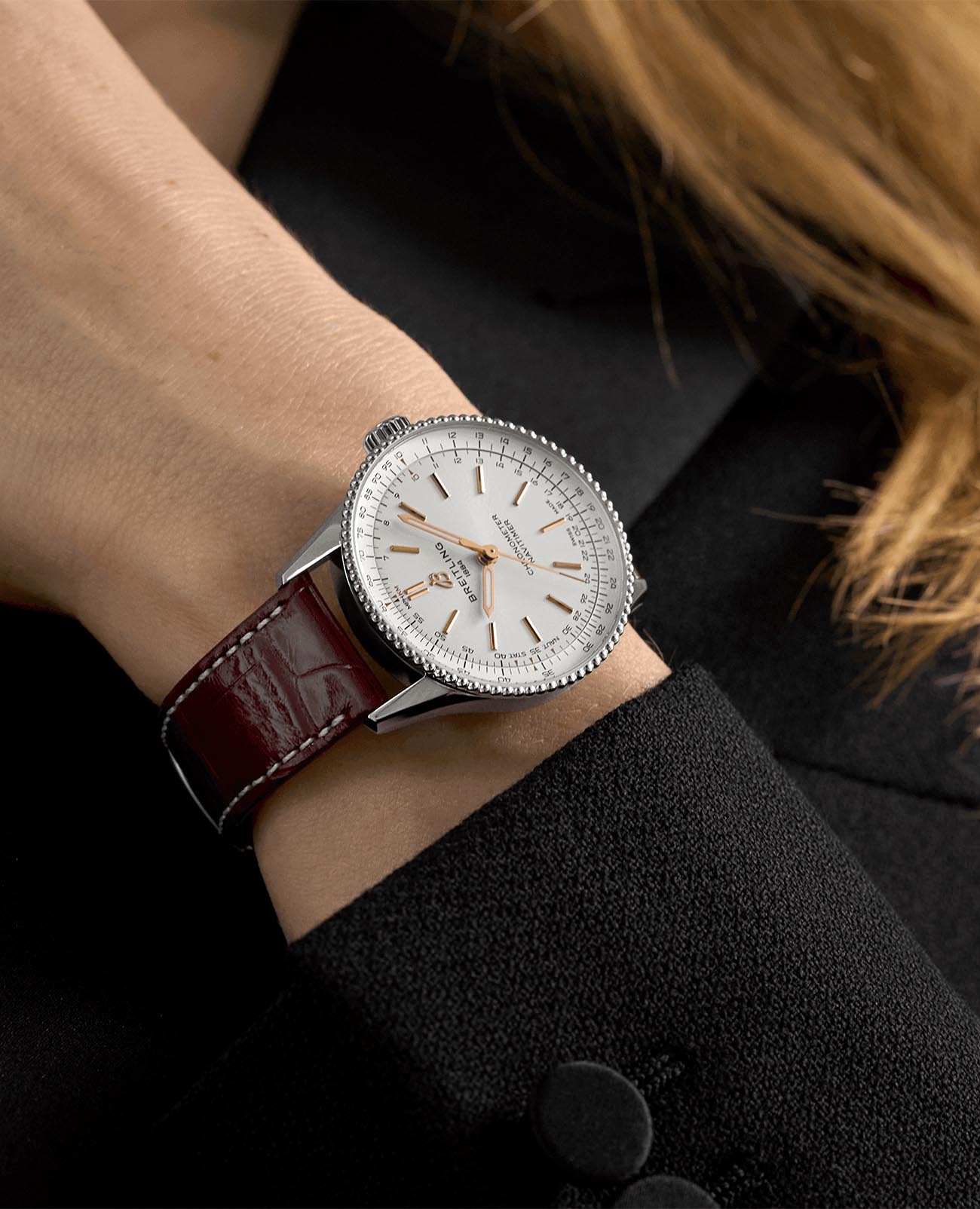 Breitling Breitling Navitimer Automatic 36 A17327211G1P1 мужские часы бежевый циферблат на запястье