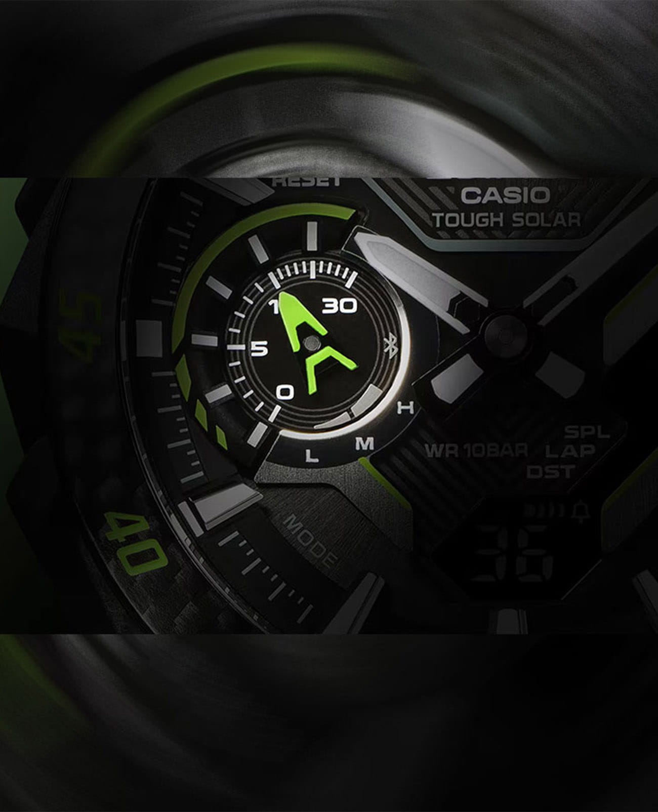 Casio Casio Edifice ECB-2200RC-1A3 ECB - задняя крышка карбон металл корпуса, япония часы