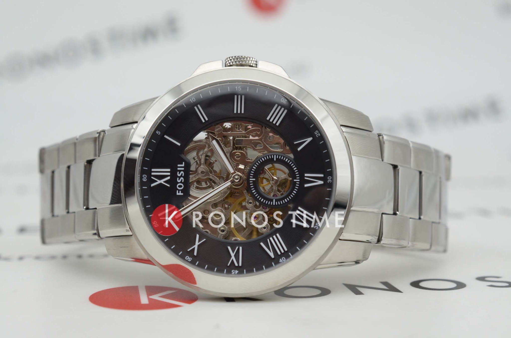 Оригинальные часы Fossil Fossil Bannon  ME3055 механические калибр механизма  общий вид