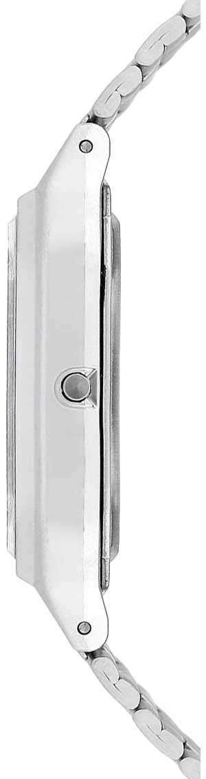 Casio Casio Collection AQ-230A-4A, vintage япония мужские часы на браслете нержавеющая сталь боковой вид