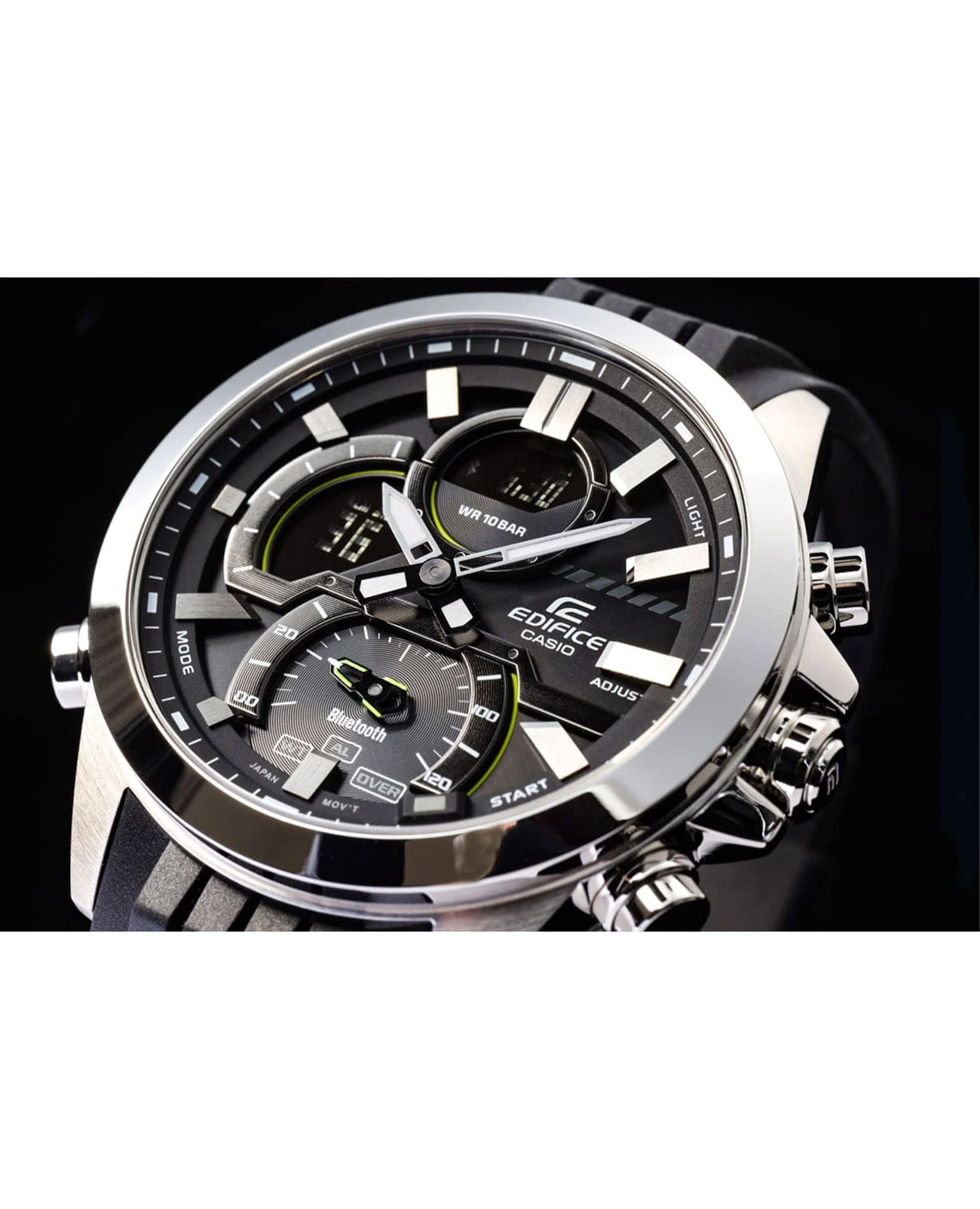 Casio Casio Edifice ECB-30P-1ADF (ECB-30P-1AEF) мужские часы черный циферблат на запястье