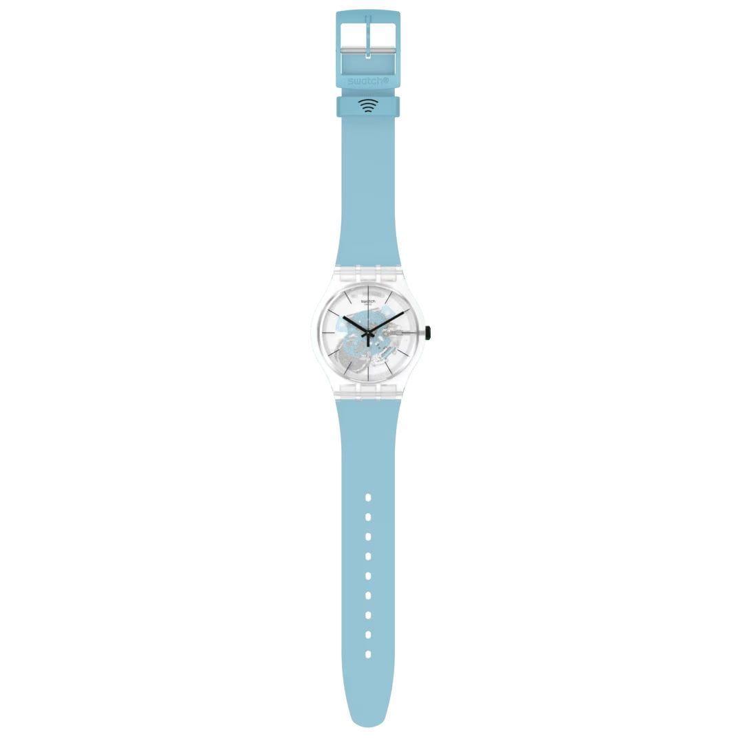 Оригинальные часы Swatch Swatch New Gent Biosourced Swatch Pay! SO29K112-5300 кварцевые калибр механизма  общий вид