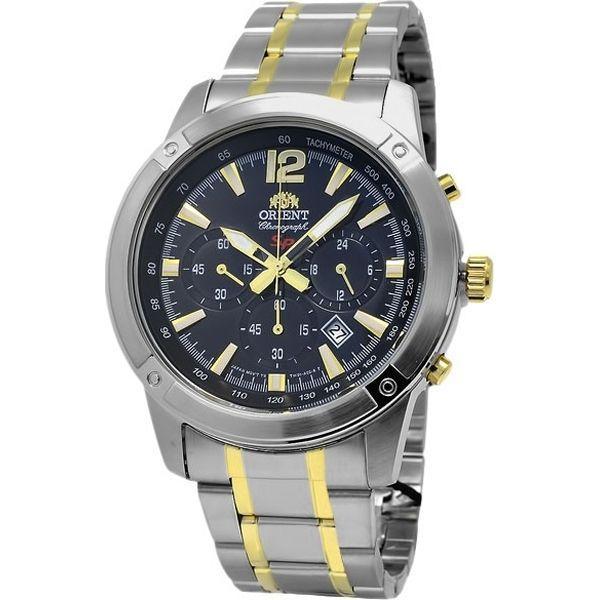 Orient Orient TW01003B (FTW01003B)  FTW01003B  мужские часы черный циферблат, браслет  — вид спереди