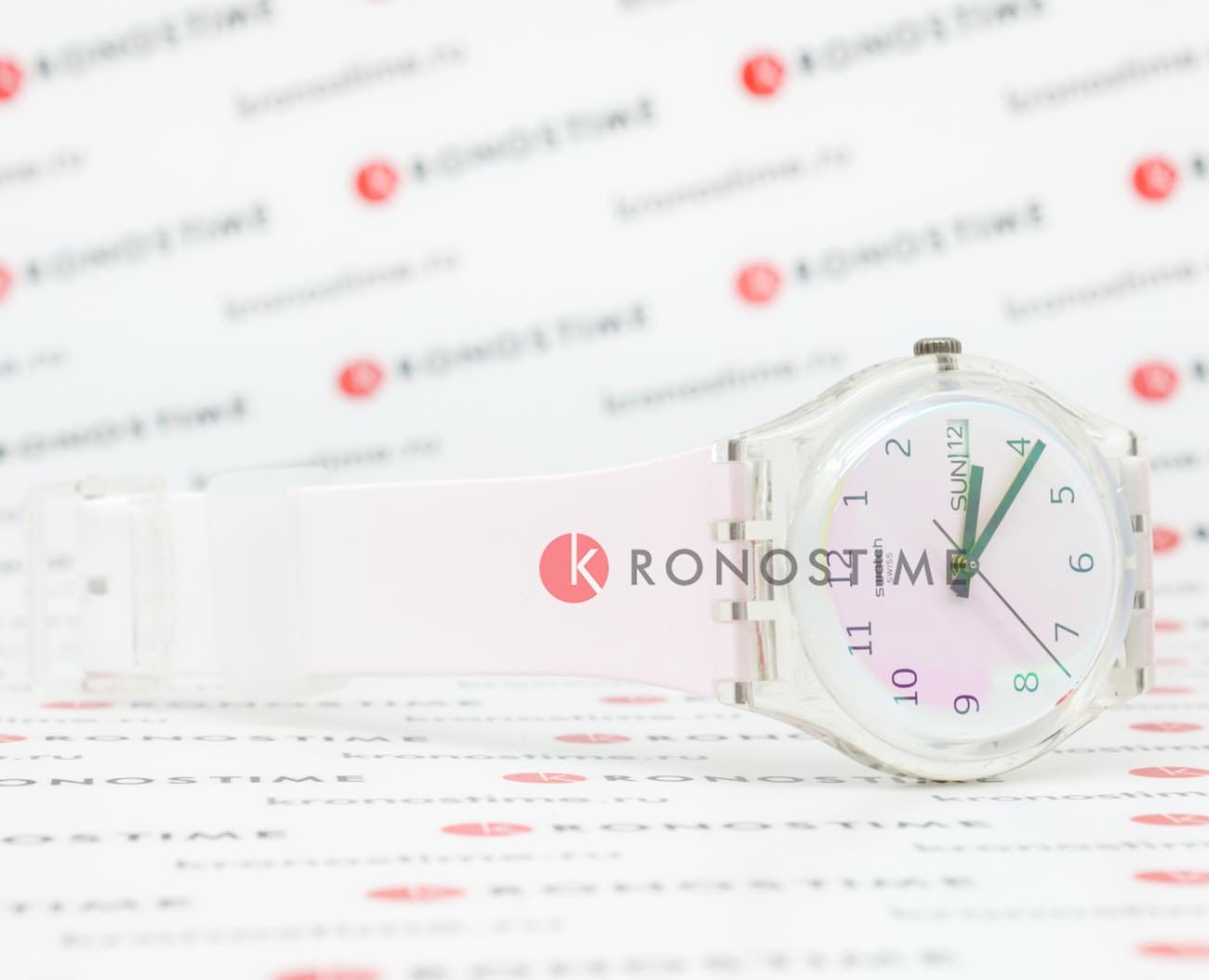 Swatch Swatch Gent Standard GE714 женские часы розовый циферблат на запястье