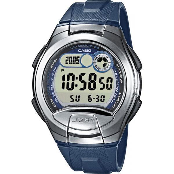 Casio Casio Illuminator W-752-2A  W-752-2A кварцевые мужские часы серый циферблат, браслет  — вид спереди