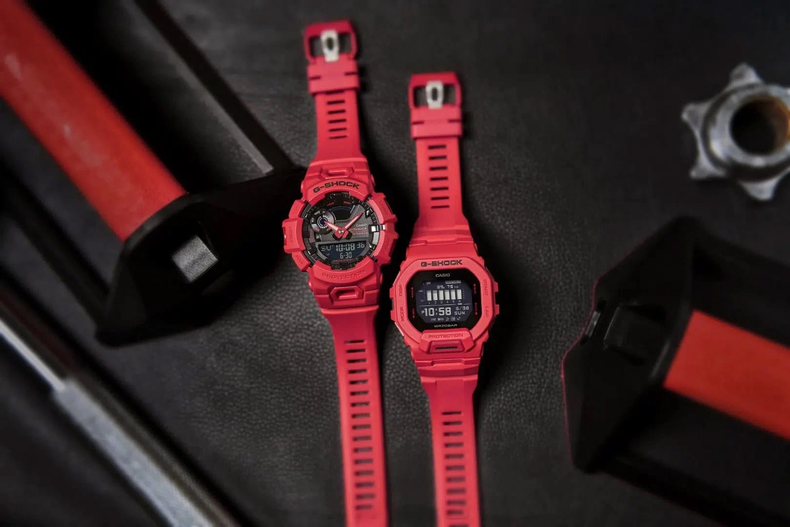 Оригинальные часы Casio Casio G-Shock GBD-200RD-4 электронные калибр механизма  общий вид