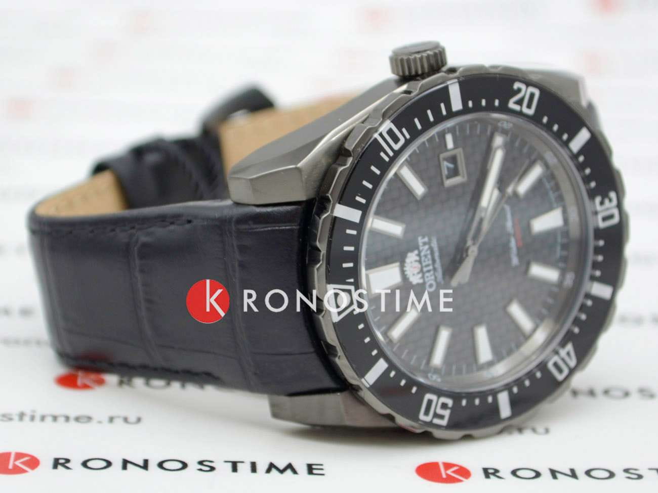 Orient Orient Diving Sports Automatic AC09001B, diving sport automatic япония мужские часы на браслете кожаный боковой вид