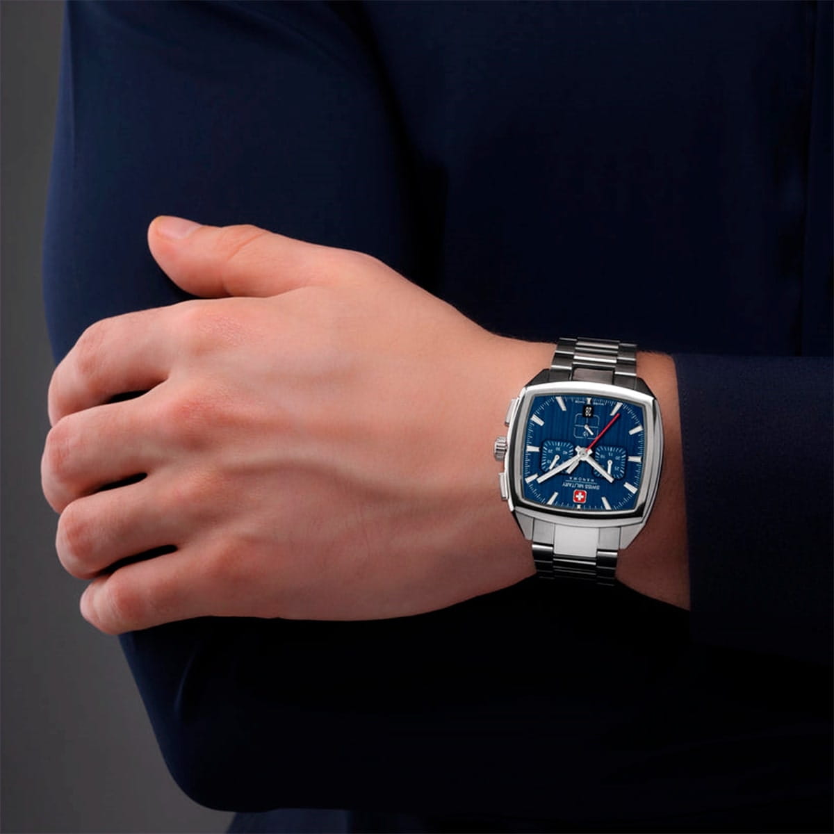 Swiss Military Hanowa SMWGI0004302 мужские часы застежка крупным планом