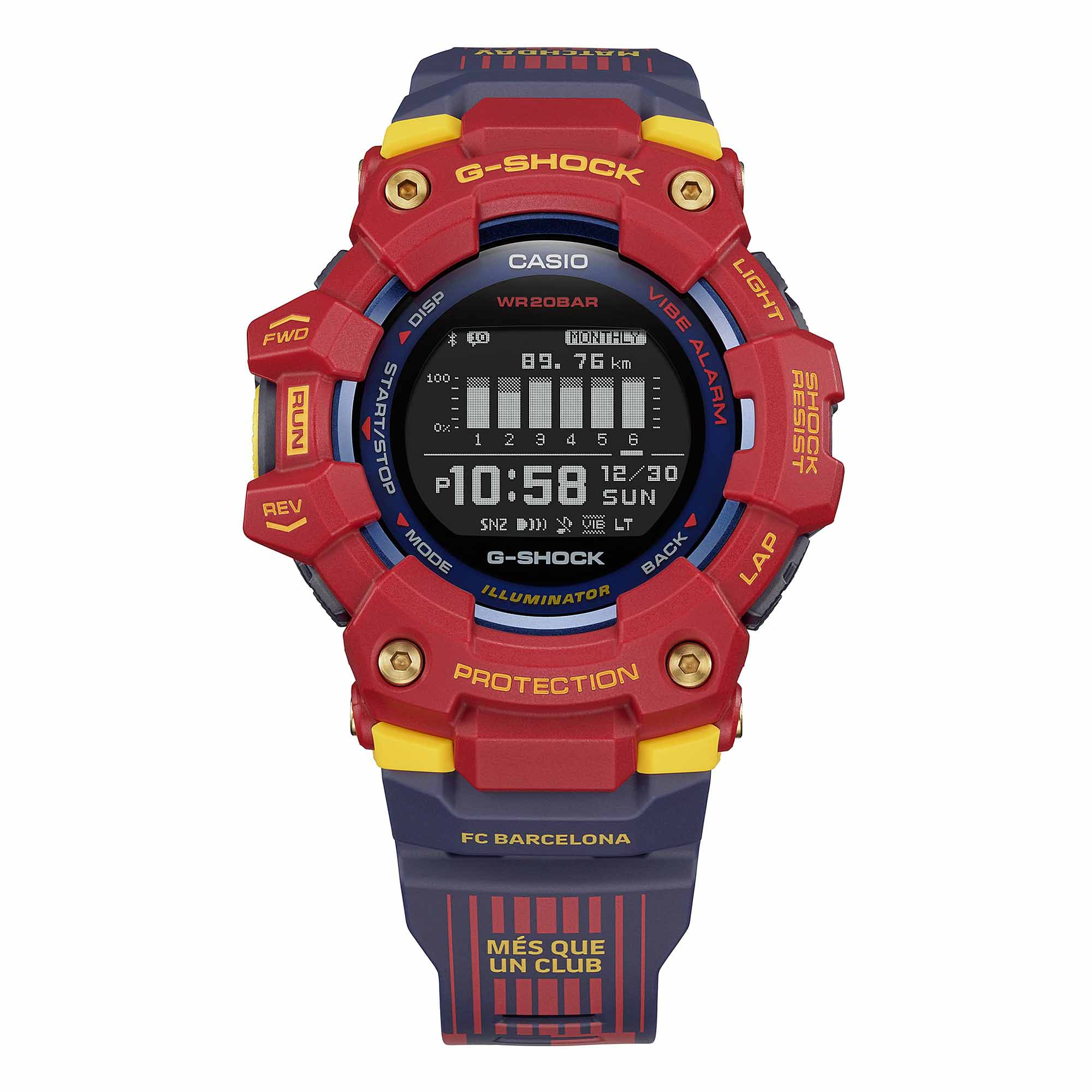 Casio GBD-100BAR-4E мужские часы застежка крупным планом