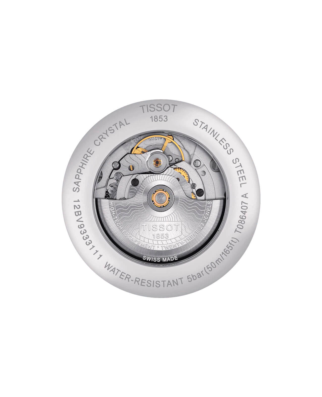 Tissot Tissot Luxury Powermatic 80 T086.407.11.051.00, t-classic швейцария мужские часы на браслете нержавеющая сталь боковой вид