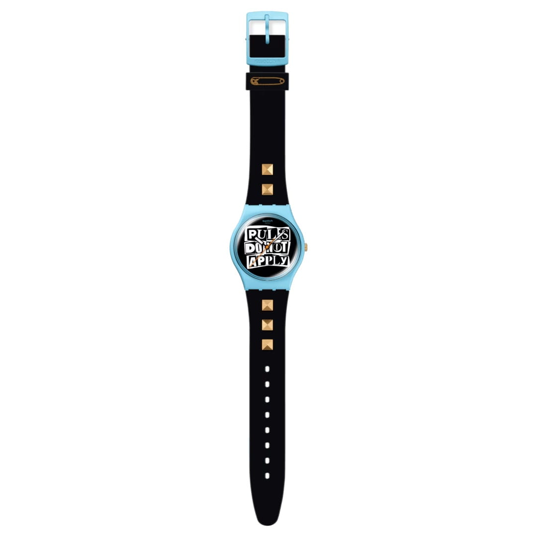 Оригинальные часы Swatch Swatch Broken Rules SO31L101 кварцевые калибр механизма  общий вид