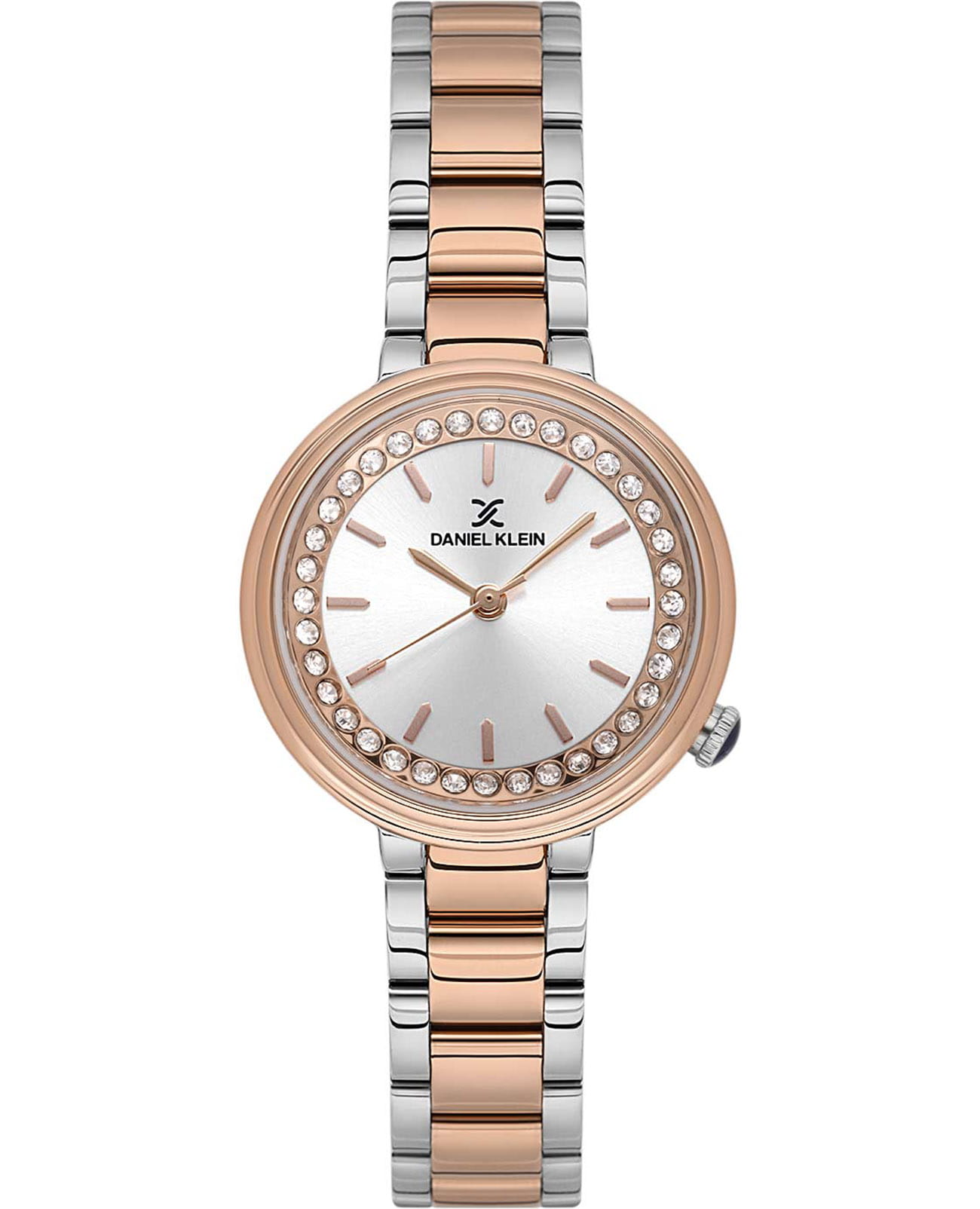 Daniel Klein Daniel Klein Premium DK.1.13721-5  DK.1.13721-5 кварцевые женские часы серебристый циферблат, браслет нержавеющая сталь с ip-покрытием — вид спереди