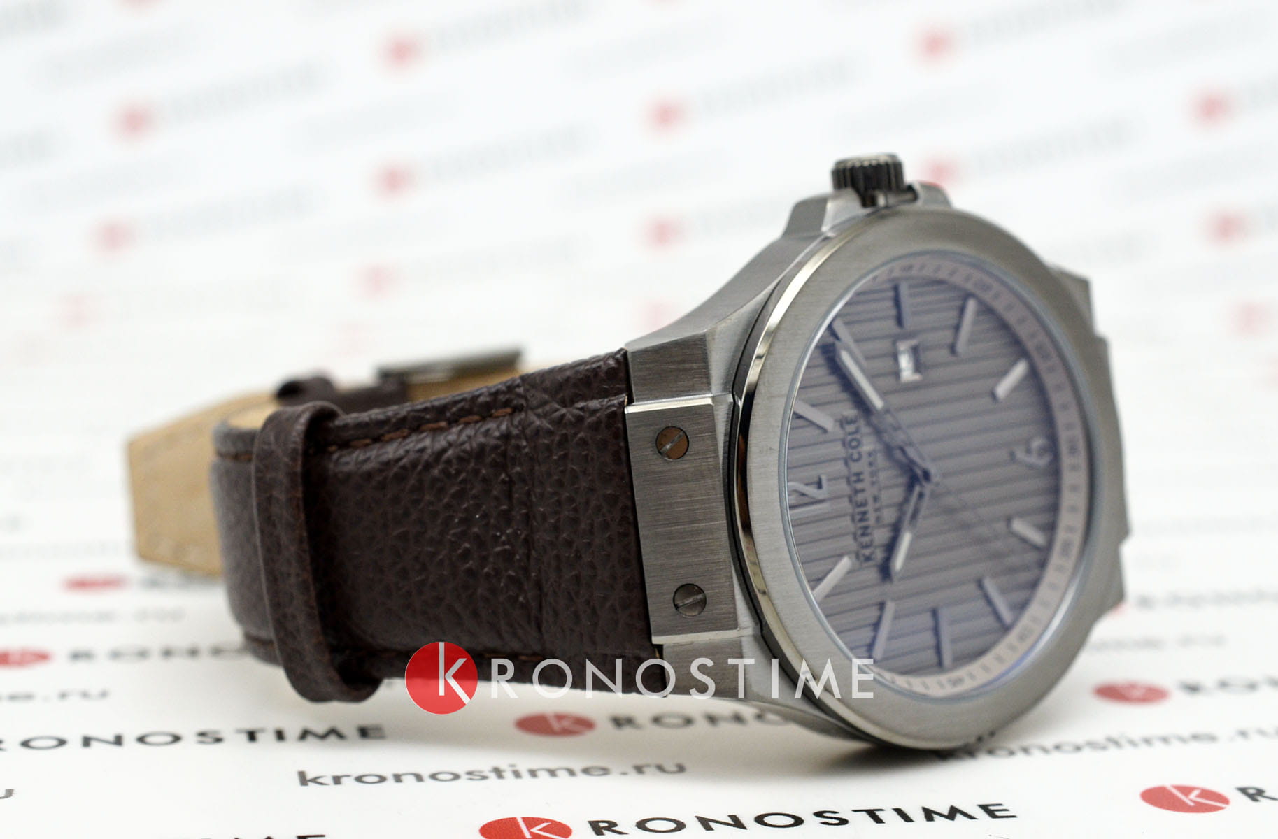 Kenneth Cole Kenneth Cole Modern Classic KCWGB0034402,  сша мужские часы на браслете кожаный боковой вид