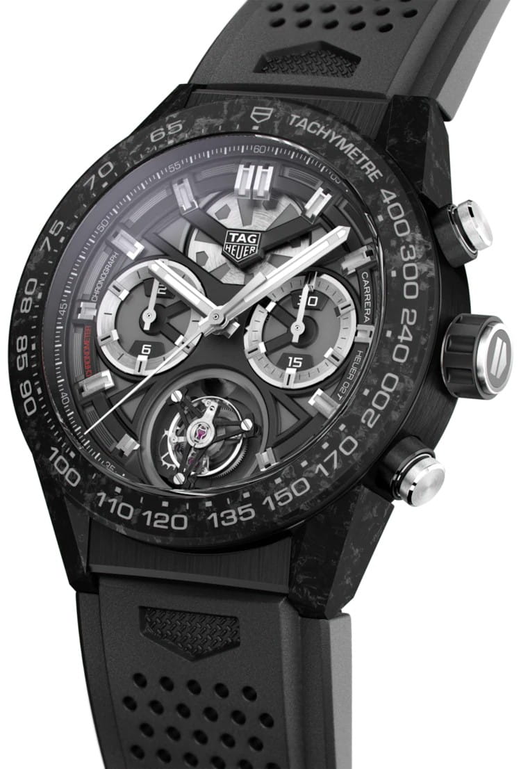 TAG Heuer TAG Heuer Carrera CAR5A8W.FT6071 мужские часы черный циферблат на запястье