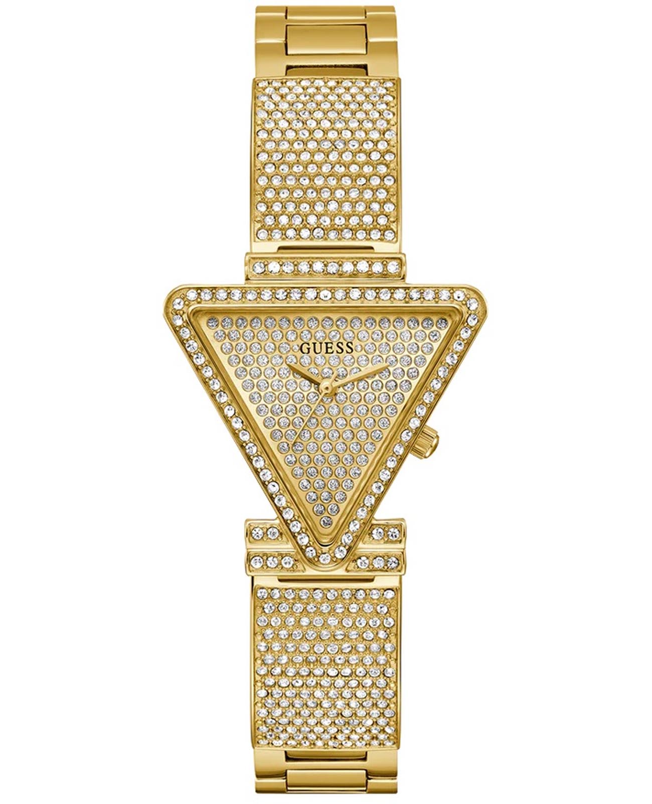 Guess Guess Fame GW0644L2  GW0644L2 кварцевые женские часы золотой циферблат, браслет нержавеющая сталь с ip-покрытием — вид спереди