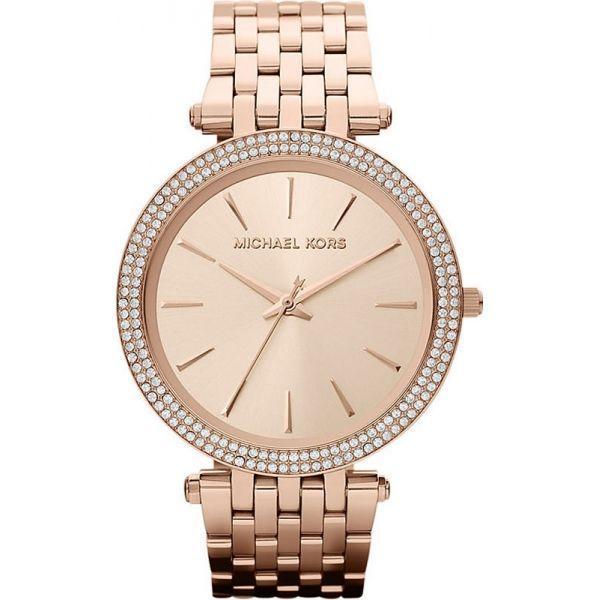 Michael Kors Michael Kors Portia MK3192  MK3192 кварцевые женские часы золотой циферблат, браслет нержавеющая сталь + золото 18к — вид спереди