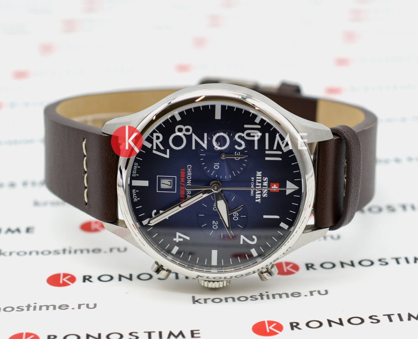 Swiss Military by Chrono Swiss Military by Chrono Vintage Chronograph SM34098.07 , наручные мужские часы фото под углом