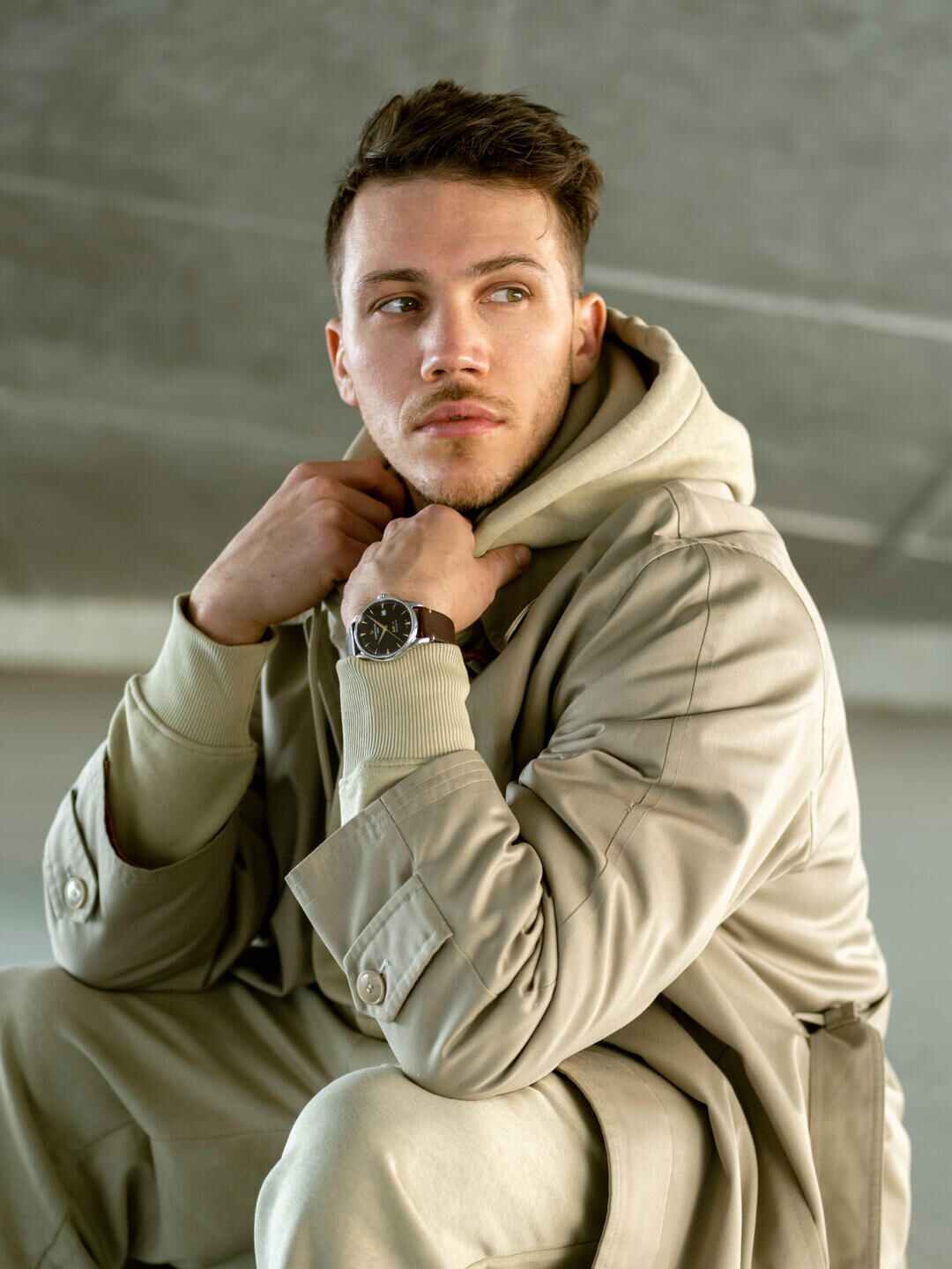 Оригинальные часы Certina Certina DS-1 Powermatic 80 C029.807.11.291.02 механические калибр механизма powermatic 80.611 общий вид