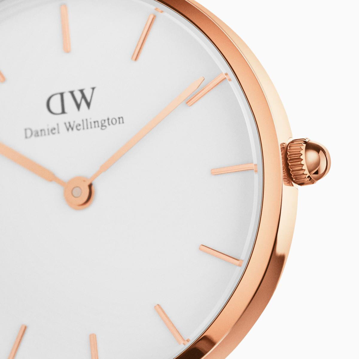 Daniel Wellington Daniel Wellington Petite Durham DW00100228, petite швеция женские часы на браслете кожаный боковой вид