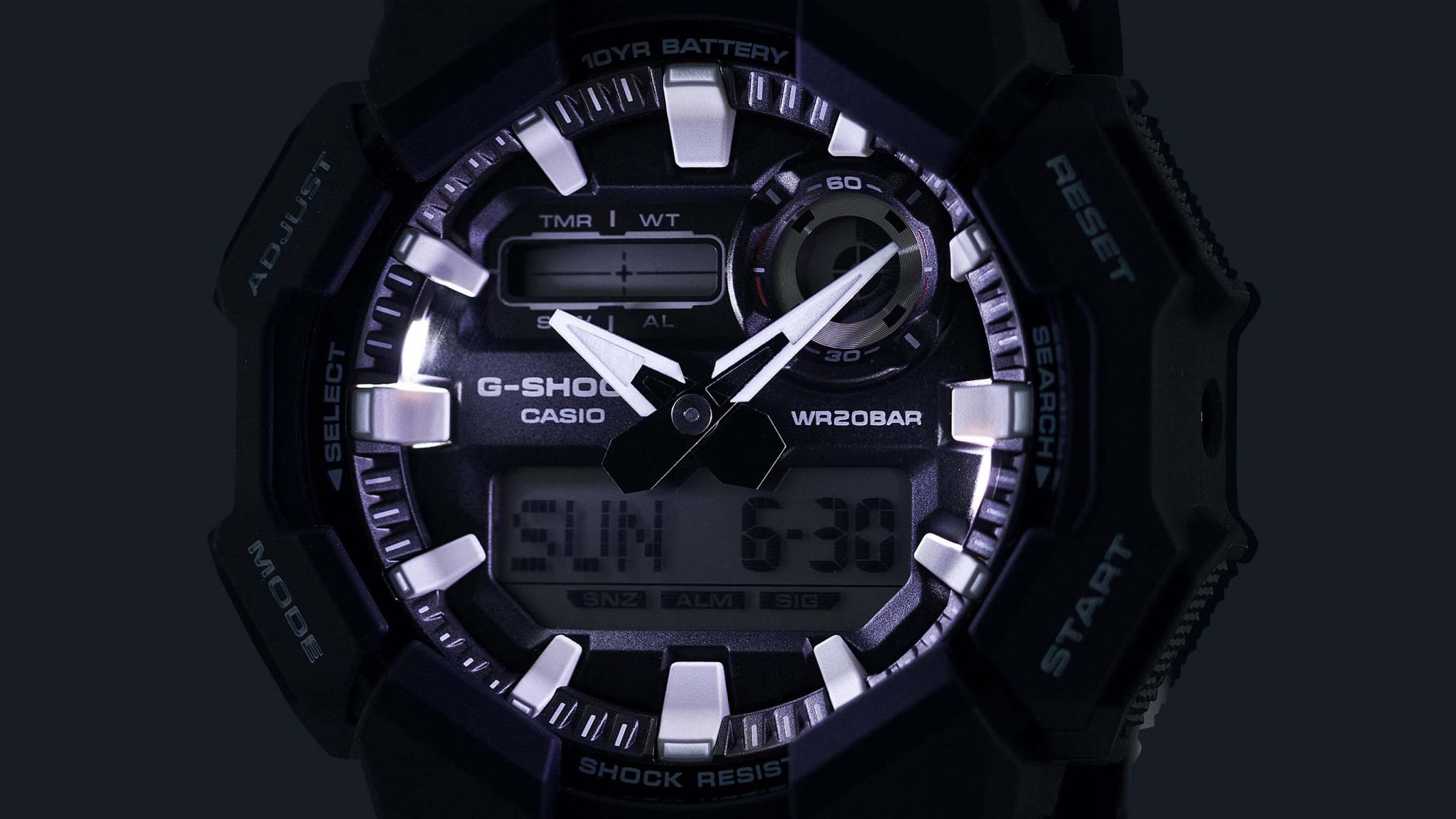 Casio Casio GA-010-1A  - задняя крышка пластик карбон корпуса, япония часы