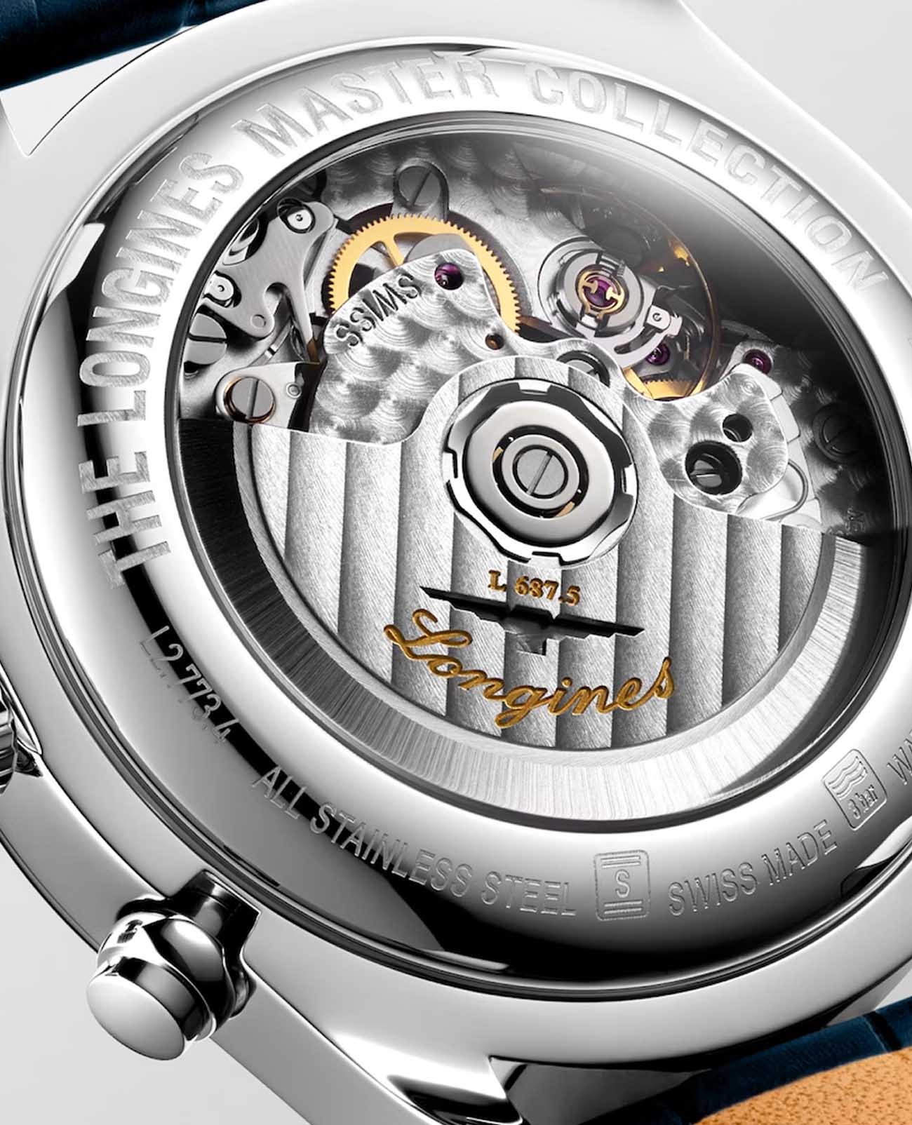 Longines Longines Master Collection L2.773.4.71.2 механические мужские часы часы крупный план серебристый циферблата