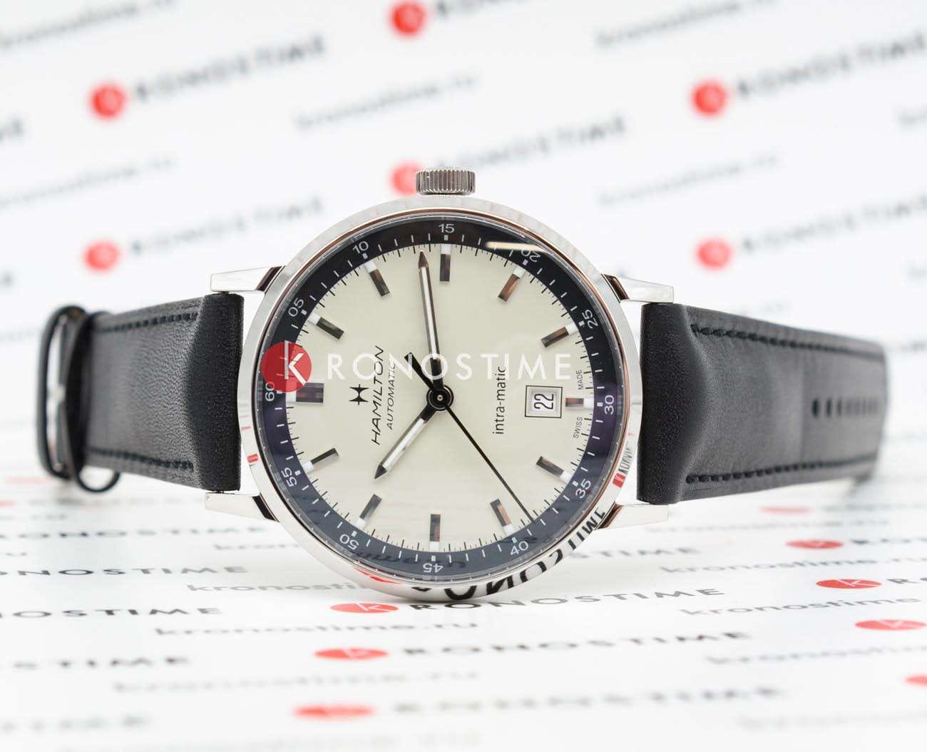 Hamilton Hamilton American Classic Intra-Matic Auto H38425720 , наручные мужские часы фото под углом