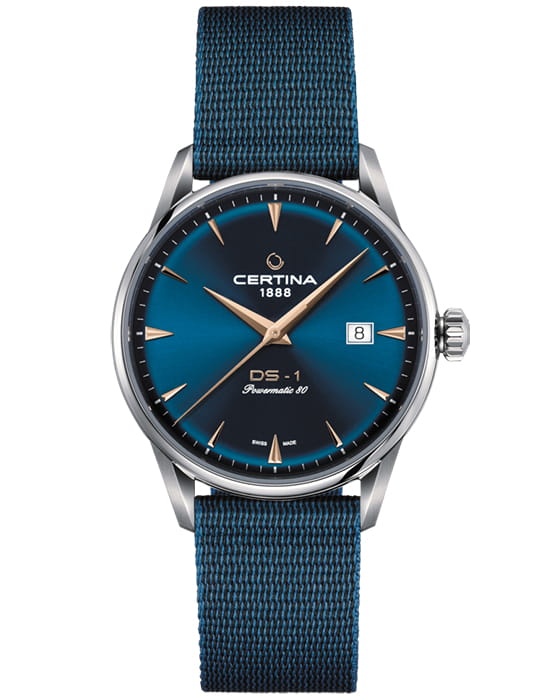 Certina Certina DS-1 Powermatic 80 C029.807.11.041.02 швейцария наручные мужские часы заводная головка с логотипом Certina