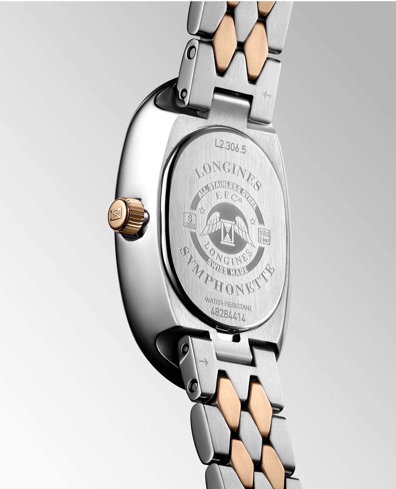 Longines Longines Symphonette L2.306.5.83.7 женские часы перламутровый циферблат на запястье