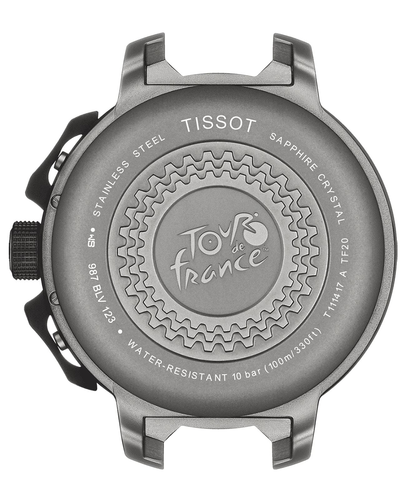 Tissot Tissot T-Race Cycling Tour De France 2020 T111.417.37.201.00, t-sport швейцария мужские часы на браслете силикон боковой вид