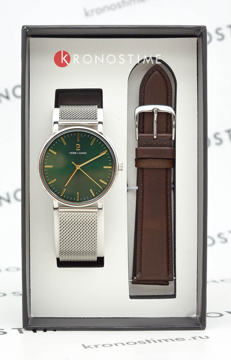 Pierre Lannier 386C171 мужские часы застежка крупным планом