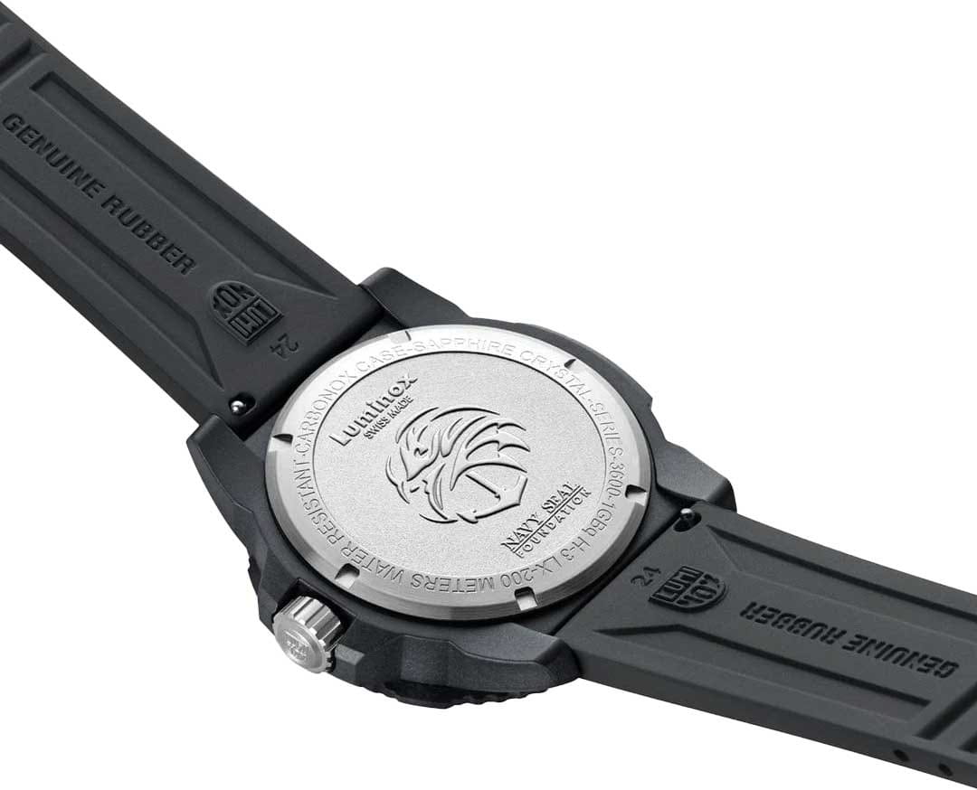 Luminox Luminox Navy SEAL XS.3602.NSF  - задняя крышка карбон пластик корпуса, швейцария часы