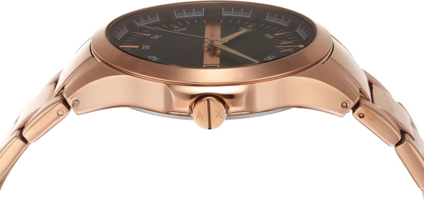 Armani Exchange Armani Exchange Hampton AX2449 кварцевые мужские часы часы крупный план черный циферблата