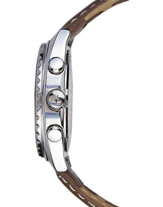 Jacques Lemans Jacques Lemans 1-2041D,  австрия мужские часы на браслете кожаный боковой вид