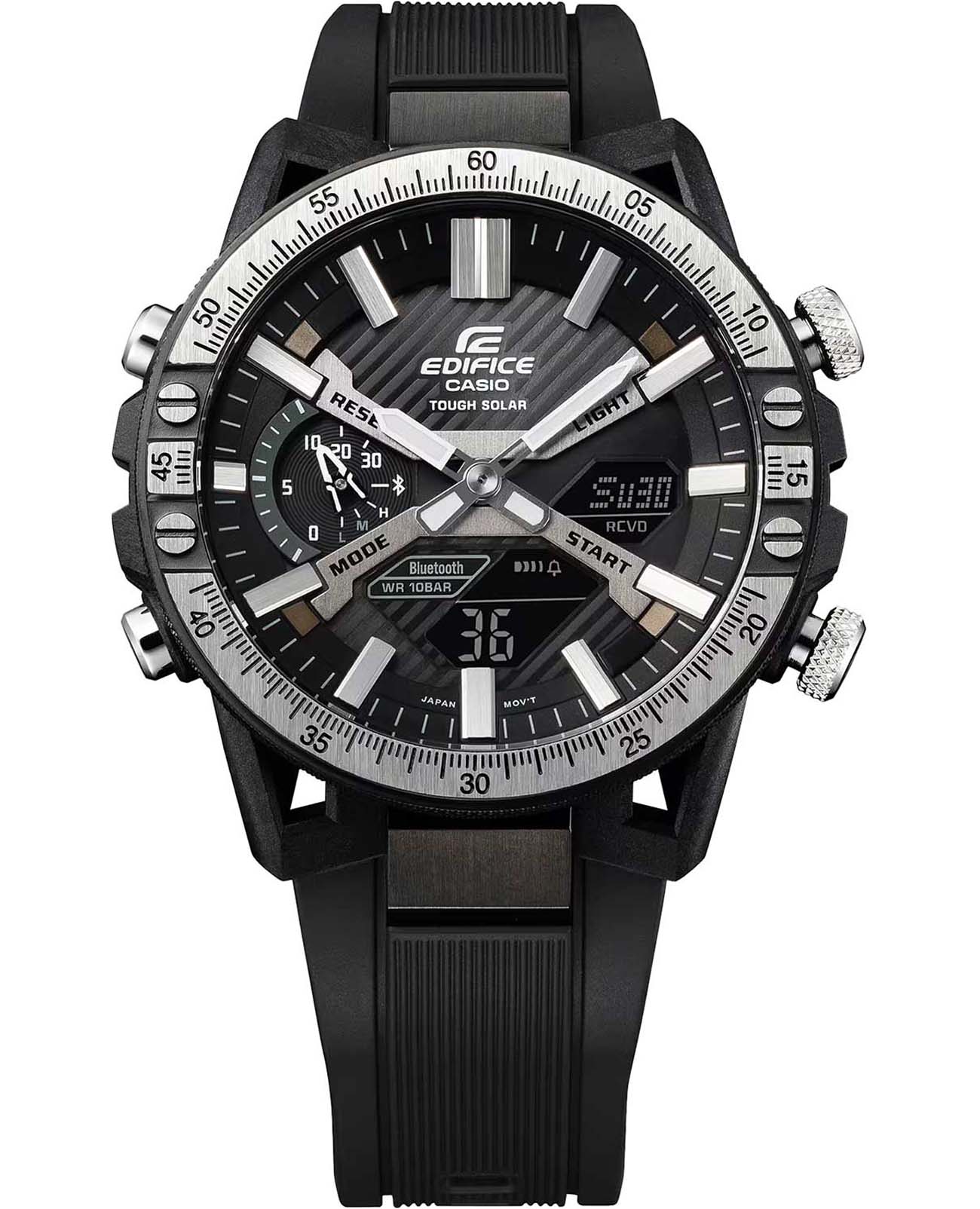 Casio Casio Edifice ECB-2000TP-1A, edifice япония мужские часы на браслете каучук боковой вид