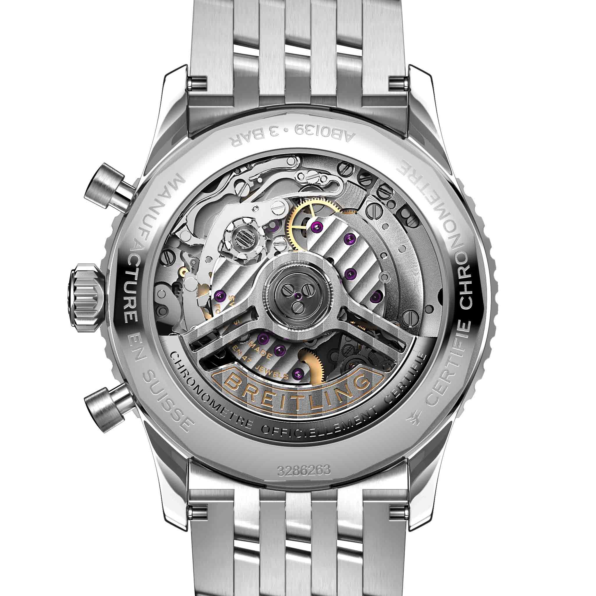 Breitling Breitling Navitimer B01 Chronograph 41 AB0139211L1A1 , наручные мужские часы фото под углом