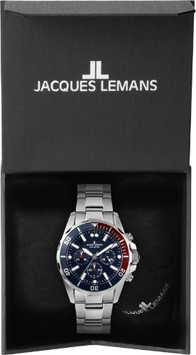 Jacques Lemans Jacques Lemans Sport 1-2091G кварцевые мужские часы часы крупный план синий циферблата