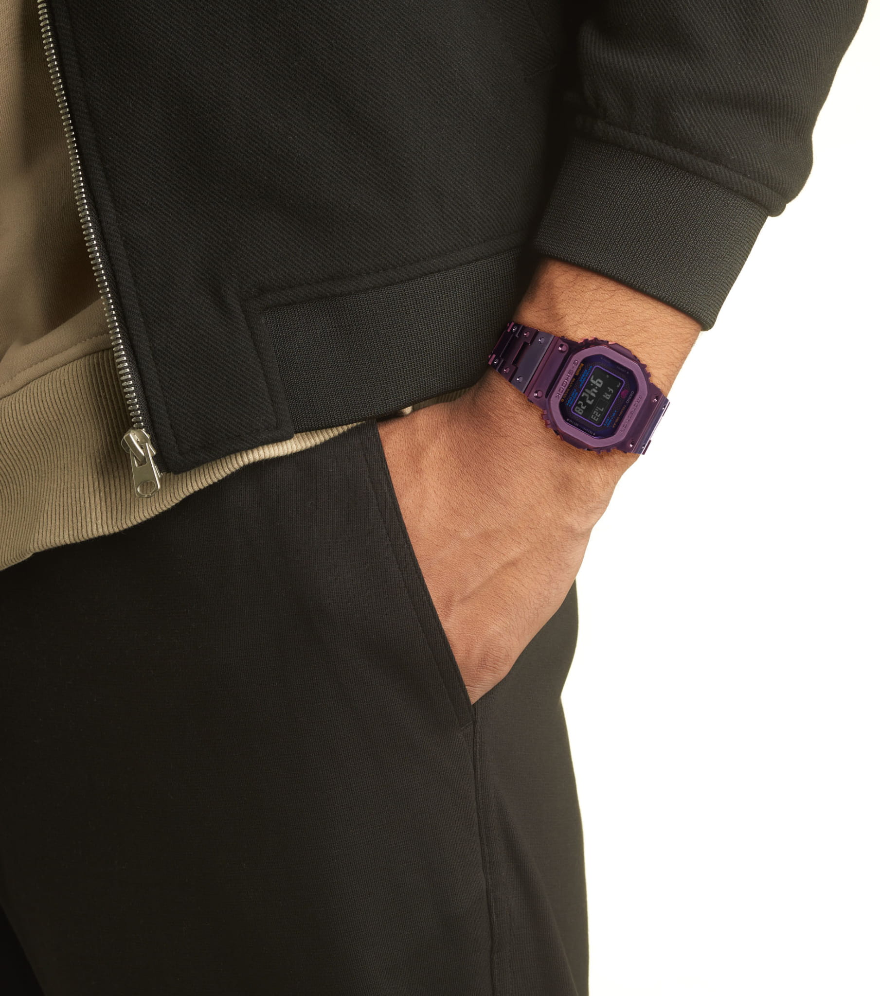 Casio Casio G-Shock GMW-B5000PB-6 — полный набор фото мужские часы япония