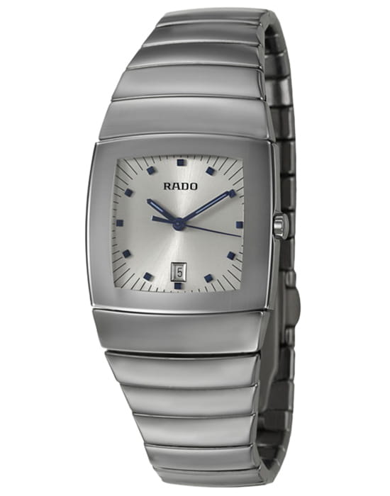 Rado Rado Sintra R13721102  R13721102 кварцевые мужские часы белый циферблат, браслет керамика — вид спереди