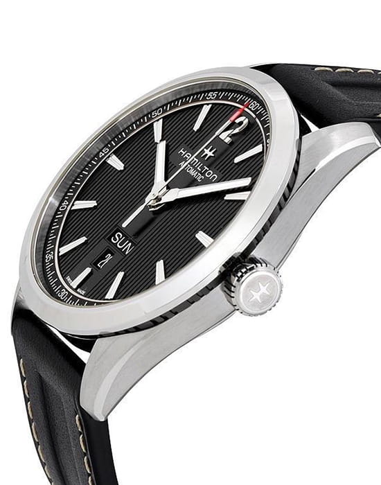 Hamilton Hamilton Broadway Day Date Auto H43515735, broadway швейцария мужские часы на браслете кожаный боковой вид