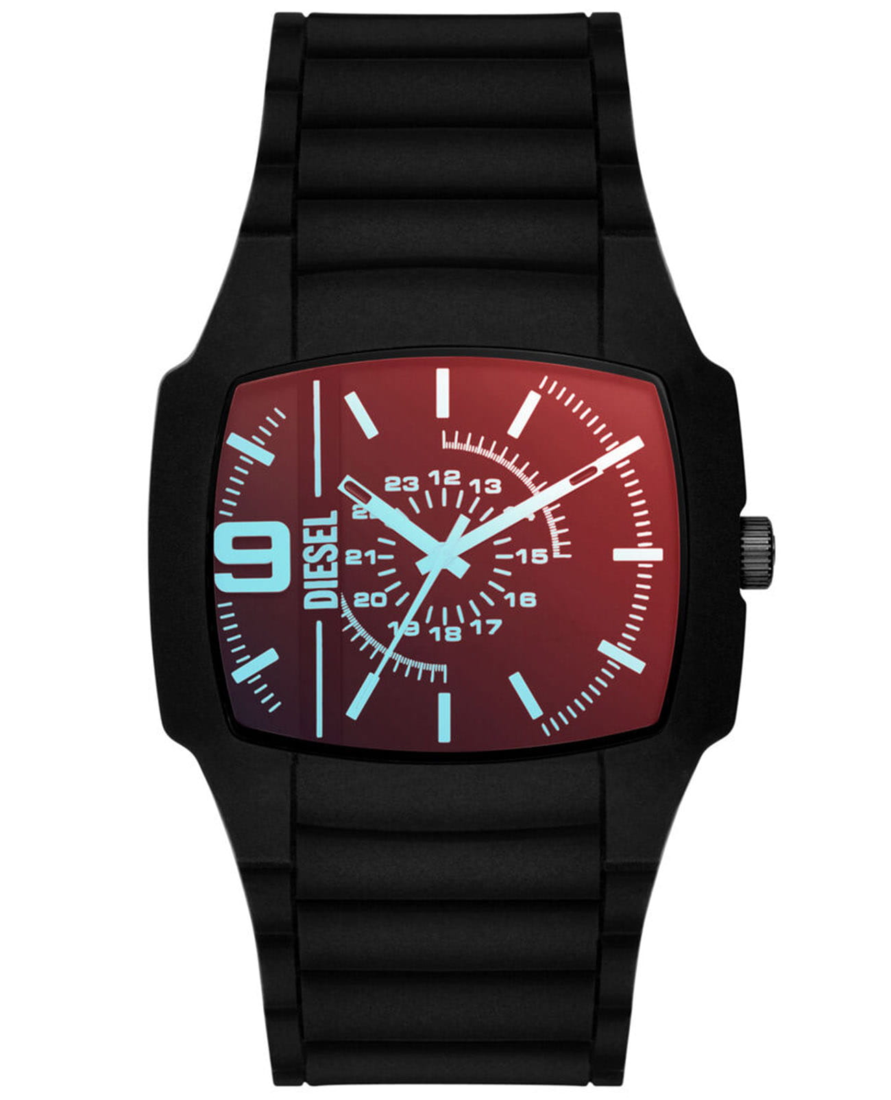 Diesel Diesel Cliffhanger 2.0 DZ2166  DZ2166 кварцевые мужские часы цветной циферблат, браслет силикон — вид спереди